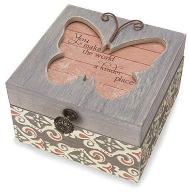  41102 Simple Spirits - Patterned Butterfly Someone Special Jewelry Box 