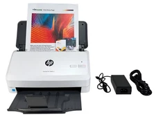 HP ScanJet Pro 2000 S2 Sheetfed Desktop Duplex Document Scanner w/AC Adapter