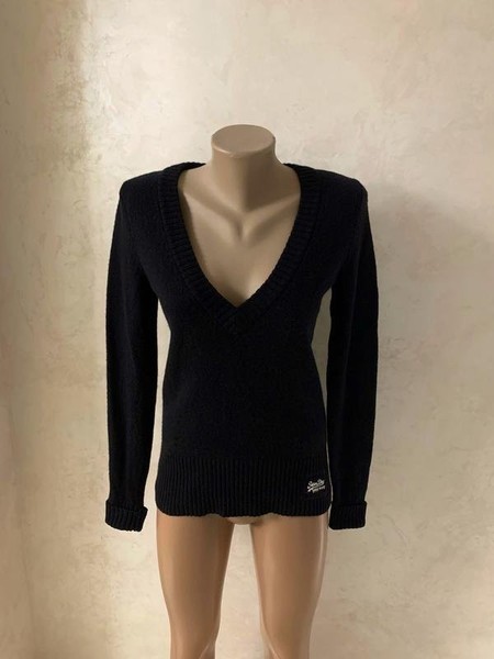 Women Superdry Sweater Black 36 / S / 44