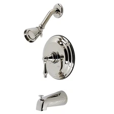 Kingston Brass KB363.AL Restoration Tub and Shower Trim Package - Nickel