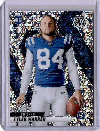 2025 Panini Mosaic #281 Tyler Warren Variation No Huddle Silver