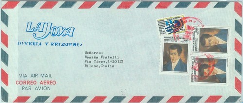 84288 - HONDURAS - POSTAL HISTORY - Airmail COVER to ITALY 1987 - FLAGS - Picture 1 of 1