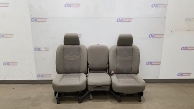 07 DODGE RAM 3500 MEGA CAB SLT FRONT BENCH SEAT W/ FLIP UP CONSOLE KHAKI CLOTH