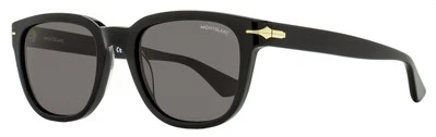Gafas de sol Montblanc cuadradas plumín MB0302S 006 negras 53 mm - Imagen 1 de 3