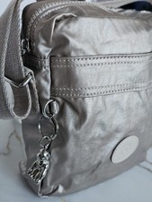 Kipling Metallic Glow Crossbody bag with Metal Monkey Used Excellent Condition