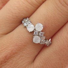 BOMB PARTY 925 Sterling Silver Round-Cut C Z ...