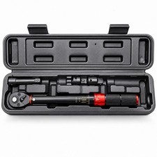 3/8" Click Torque Wrench Ratchet Sq Drive Calibrated 6.8-61Nm 5-45Ft-Lb Case 4pc