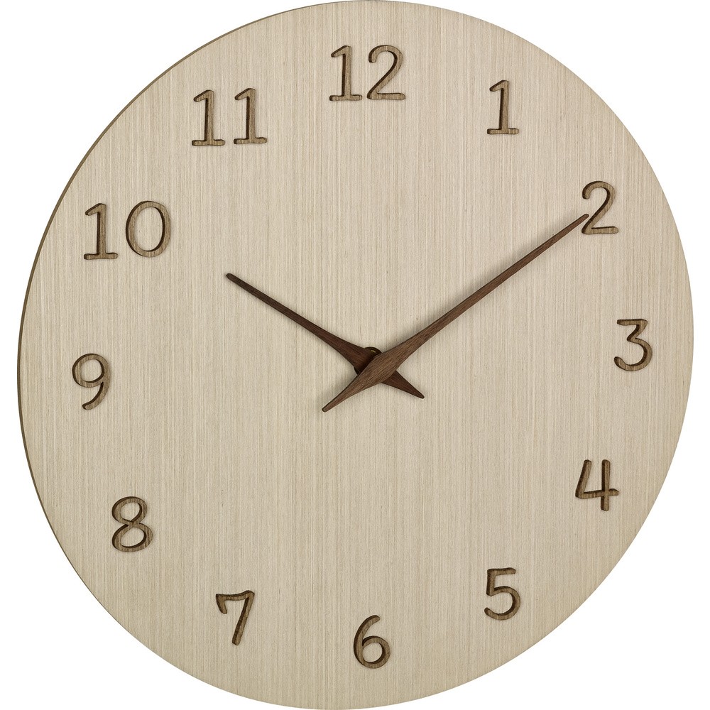 TFA Dostmann 60307201 Quarz Wanduhr 298 mm x 41 mm x 298 mm Holz hell 4990₽