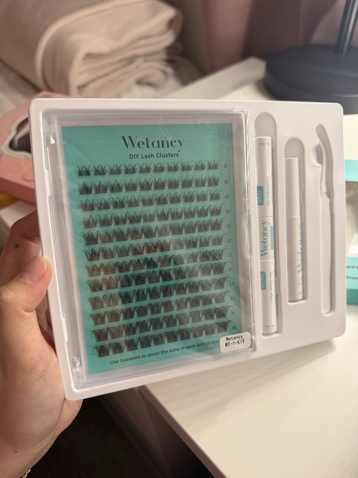 Wetancy DIY Lash Clusters Kit Black Natural Reusable 5ml Short-Med-Long WT-1-KIT - second product detail image