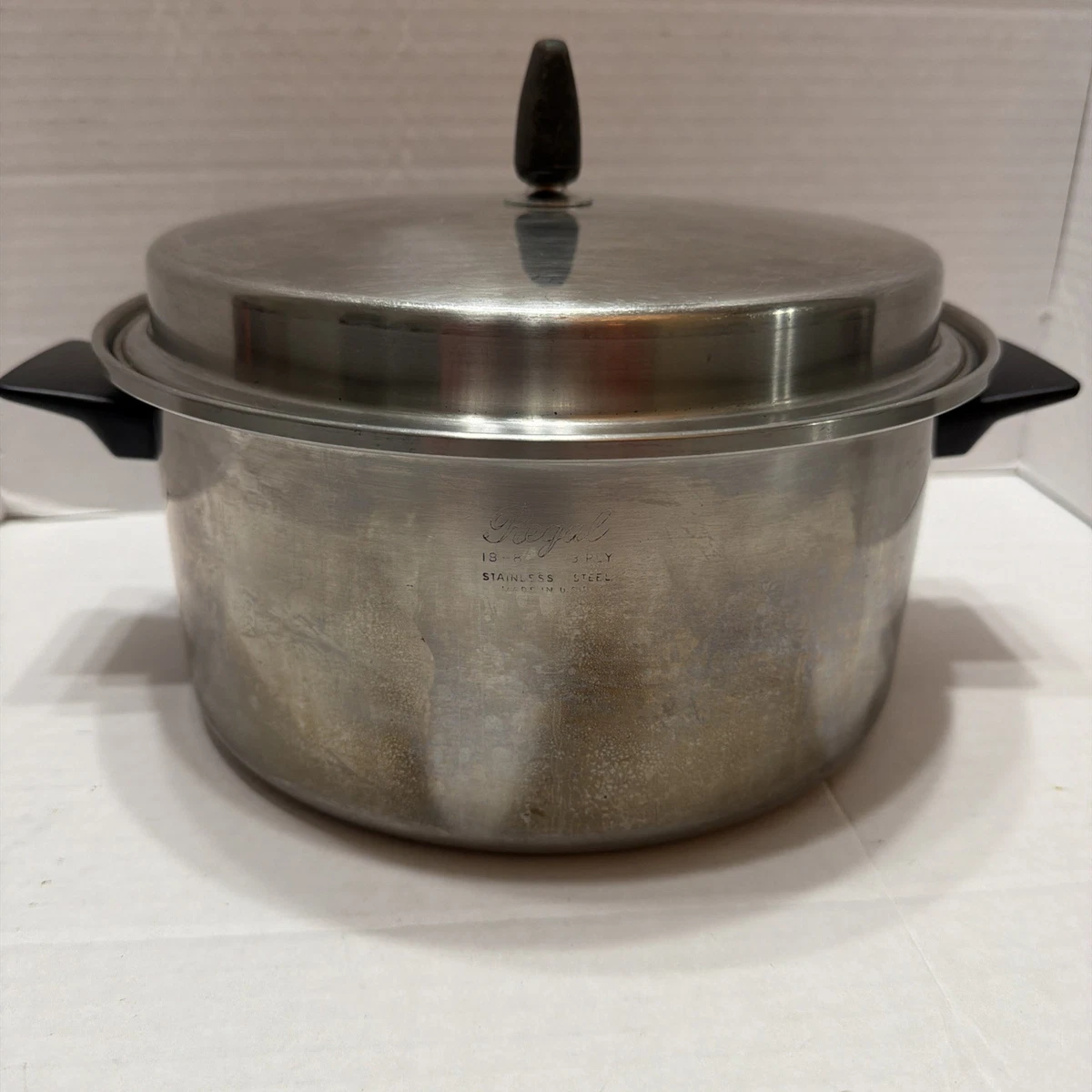 1970年代 Regal Ware リーガルウェア ビンテージ 鍋 USA製 REGAL - USA リーガル社製の無水鍋 鍋セット 片手鍋 ステンレス 中古品