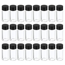 5mL Glass Vials with Screw Caps, 24Pcs Liquid Sample Vial Storage, Clear