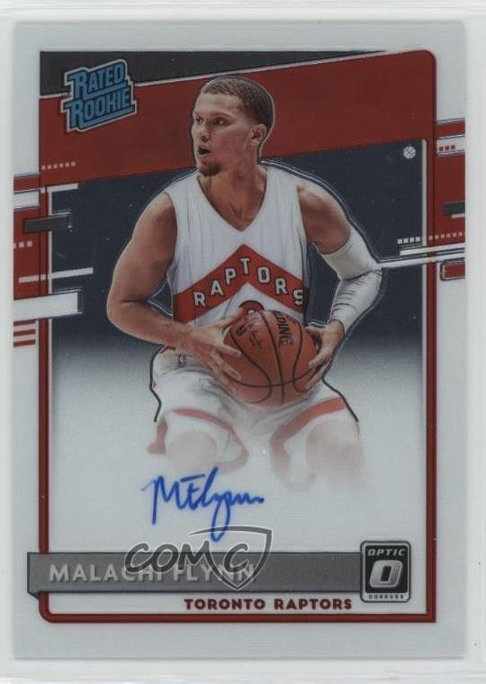 2020-21 Panini Donruss Optic Rated Signatures Malachi Flynn Rookie Auto RC 1c35