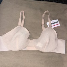 Spanx Sz LARGE D-DD Champagne Beige SheerFlex Fit To You Bra Unlined 30071R NWT