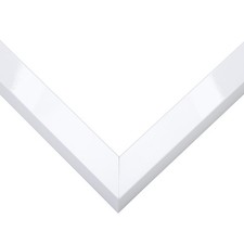Slim Profile White Picture Frame - UV Acrylic,Backing, Hanging Hardware