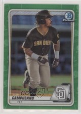 2020 Bowman Chrome Prospects Green Refractor 21/99 Luis Campusano #BCP-218 s1i