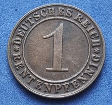 1474(9) 1 Rentenpfennig (Weimarer Republik) 1924/D in ss+ ....... von Berlin.007