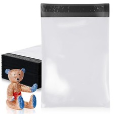 White Poly Mailers Shipping Bags 2 Mil Self Seal 2000 Count 14.5 x 19 in