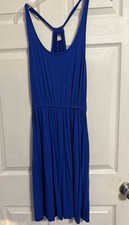 old navy dress size small blue 