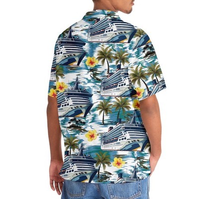 Cruise Tropical Hibiscus Hawaiian Shirt, Short Sleeve Unisex, Beach Shirt