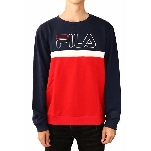 Толстовка Fila Herrenkleidung 683182R69 LAURUS CREW SWEAT Blau