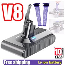 9500mAh Battery For Dyson V8 Absolute Animal Cordless Vacuum Cleaner SV10/Filter