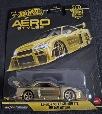 Hot Wheels Nissan Skyline R34 GT-R LB-ER34 Chase 0/5 Super Silhouette