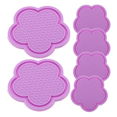 6 Pcs Car Flower Water Coaster Essentials Women Accessories Beer Coasters Cup - Image 1 of 4