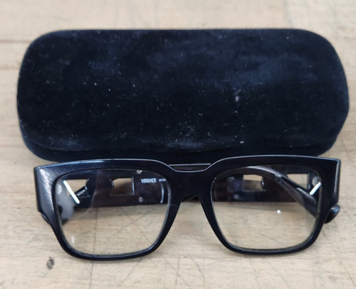 VERSACE VE3350 5360 Black Demo Lens Men's Eyeglasses