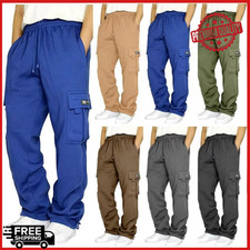 NEW Men's PANTS Cargo Sweatpants Pro CLUB Trousers Tracksuit Bottoms JOGGING