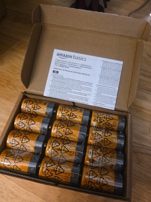 Amazon Basics C Cell Alkaline All-Purpose Batteries, 12-Pack EXP 07/2030