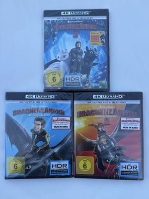 Drachenzähmen leicht gemacht Teil 1-3 4K UHD+Blu-ray Animation KULT OOP Rarität