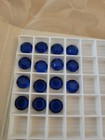 Lot (15) 8.2mm ss39 Austrian D.S vintage blue spinel round Sapphire stones — photo 2