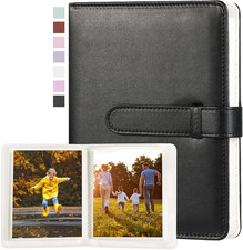 Photo Album 4X6 with 68 Pockets  Premium Vegan Leather Cover Small Photo Album Bo