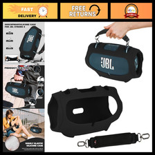 Silicone Protective Case for Portable Bluetooth Speaker - Carrying Cover with Ha
