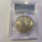 1922 Peace Dollar PCGS AU58 Silver Coin