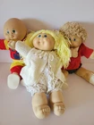 Vintage Cabbage Patch Dolls 1978 1982 1984 Yarn Hair Lot Of 3