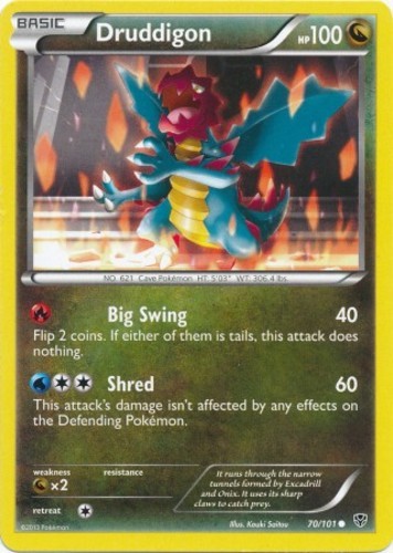 Druddigon - 70/101 - Common - Moderately Played