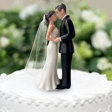 Elegant Bride & Groom Cake Topper for Wedding Engagement Anniversary Bridal Show