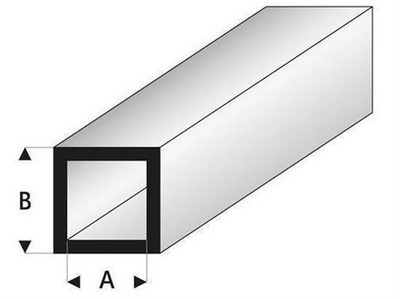 Krick RABOESCH ASA Quadratisches Rohr 2x3x330 mm (5) / rb420-51-3