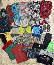 Lot Of Boy Size 4/4t/XS Mixed Season 31 Piece pajamas swim shorts sweater jacket