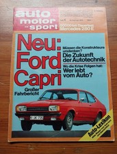 AMS 04/1974 BMW 525 E12 GS Tuning (240 PS) -  Ford Capri II - Mercedes 280 E