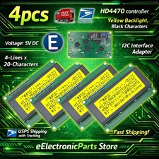 4pcs LCD 2004 Yellow Serial IIC I2C 20x4 LCD2004 Module Display Screen Arduino