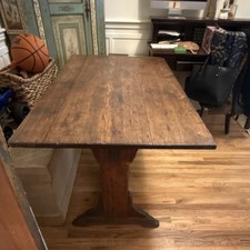 Antique Wooden Rectangular Dining Table Brown...