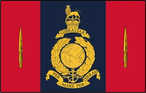 Royal Marines 45 Commando Flag Self Adhesive Vinyl Sticker