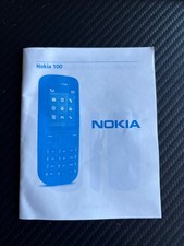 NEW OLD STOCK NOKIA 100 Mobile Phone User Guide Manual