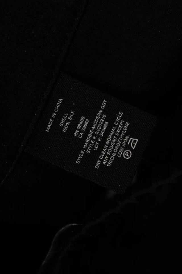 Theory Womens Silk Tailored Elastic Waist Lightweight Dress Shorts Black Size 00 - Image 4 of 4