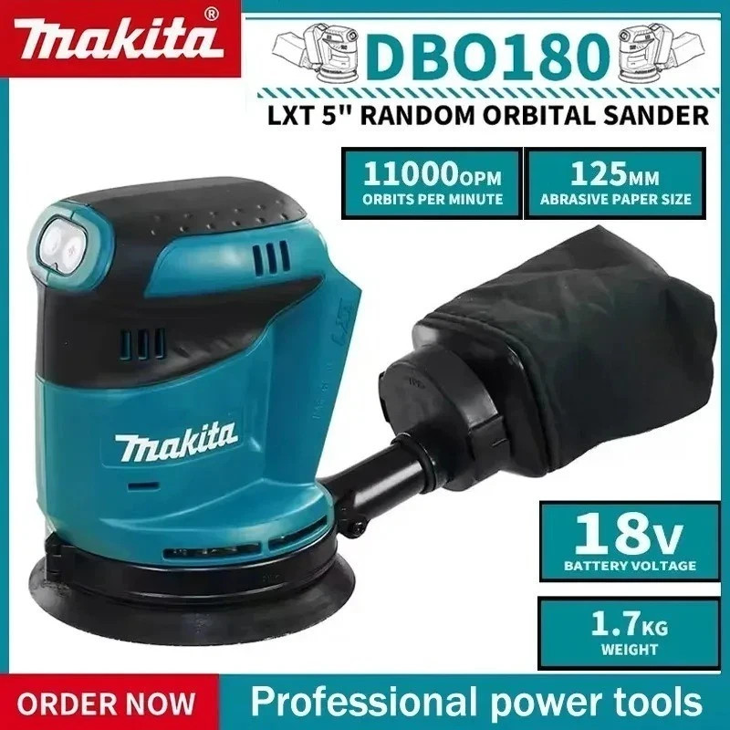 DBO180Z 18V LXT Li-Ion Cordless Orbital Sander Body Only Tool Bare Unit