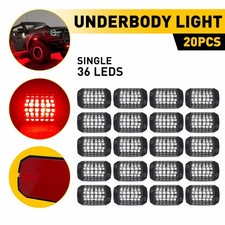 20Pcs Red LED Rock Light Underbody Trail Rig Glow Lamp For Offroad SUV Pickup EA