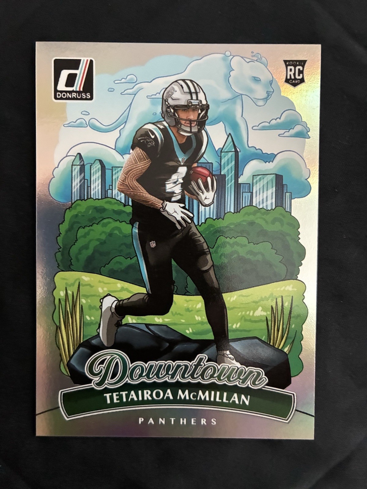 2025 Panini Donruss Tetairoa McMillan #15 Downtown Case Hit SSP Rookie
