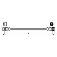 Metzger 4110213 Bremsschlauch FüR Renault Master I JD FD ED HD UD